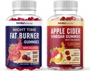 MAV NUTRITION Nuit Temps Fat Burner Gummies et pomme Cider Vinegar Gummies.