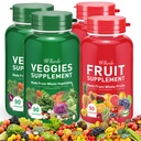 Fruits et légumes Capsules - 100% Fruits et légumes naturels complets Suppléments - Supplément de vitamines Bilan nutritionnel diététique, Supplément alimentaire Ingrédients Vitamine mélangée et minérale