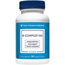 Le complexe Vitamine Shoppe B 100 – soutient la production d'énergie, la fonction du système nerveux et le métabolisme des nutriments – Excellente source de B1, B2, B6, B12, Niacine, acide folique et biotine (100 capsules de Veggie)