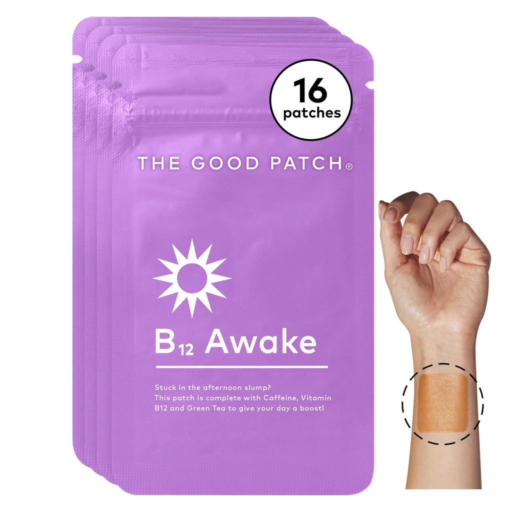 Le bon lot B12 Réveillez-vous, le lot naturel avec caféine, B12 et extrait de thé vert, le bien-être utilitaire des plantes, aide à promouvoir l'énergie (16 lots totaux)