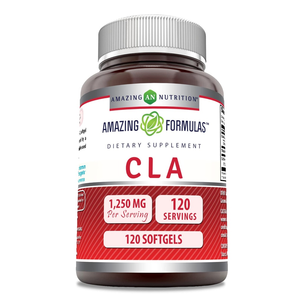 Formules étonnantes CLA (acide linoléique conjugué) 1250 Mg.