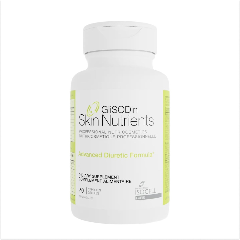 Diurétique de Glisodine - Nutraceutical améliore le drainage naturel pour réduire l'enflure associée à la rétention des fluides - a des propriétés de purification Qui aident à éliminer les toxines - 60 Capsules