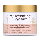 Crème bio d'hydratant pour les yeux de l'USDA - Baume anti-âge rajeunissant et nourrissant - Ingrédients naturels pour la peau sensible à l'huile de jojoba, huile d'argan pour la suffisance, lignes fines Plus Plus