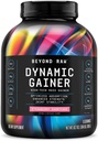 BEYOND RAW Dynamic Gainer, High-Tech Mass Gainer, Absorption optimisée et Force accrue, Shortcake aux fraises, 15 portions