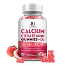 Calcium Citrate 1200mg with Vitamin D3 Gummies, Calcium Gummies with Vitamin D3 for Women & Men, Cal Magnesium Zinc for Bone Muscle Healthy- Natural White Peach Flavor- 30 Day Supply