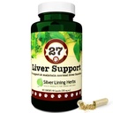 Herbes argentées 27 plantes de soutien du foie Canine - soutient chien avec la fonction normale et la santé du foie - supplément naturel à base de plantes pour aider à protéger le foie contre le stress et les toxines - 90 capsules