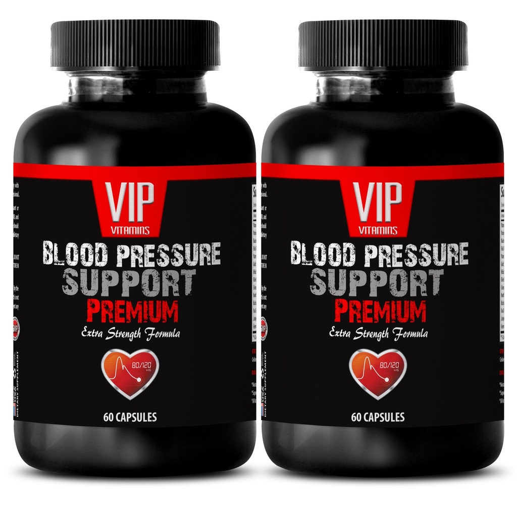 Olive Leaf Extract Super Strength - Blood Pressure Support - Eat More Fruit (2 Bottles - 120 Capsules)