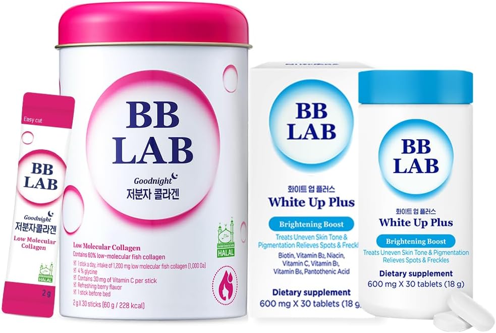 [Gestion de la peau de Dull SET] Bonne nuit Collagène, White Up Plus, Collagène coréen, Collagène de poisson, Vitamine C, Absorption rapide, Fruit aromatisé, Pilules de gluten, L-Cystine, pour les taches antioxydantes et foncées,Dul