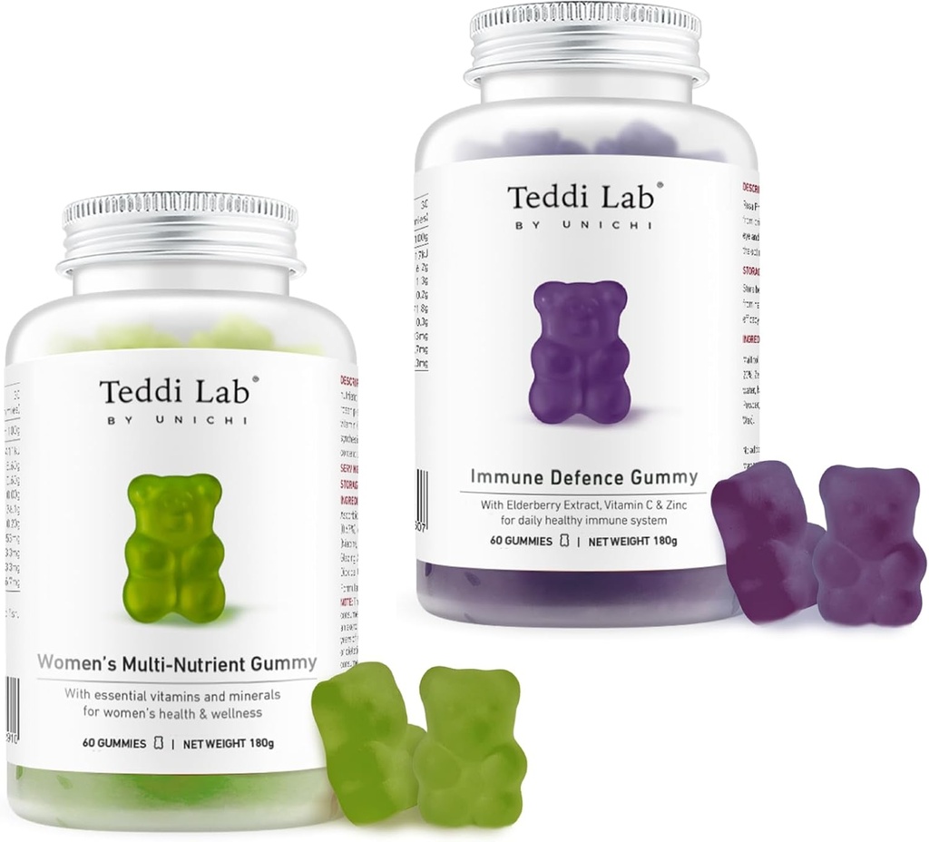 Femmes Unichis Gummy multinutrient et Immune de mûre