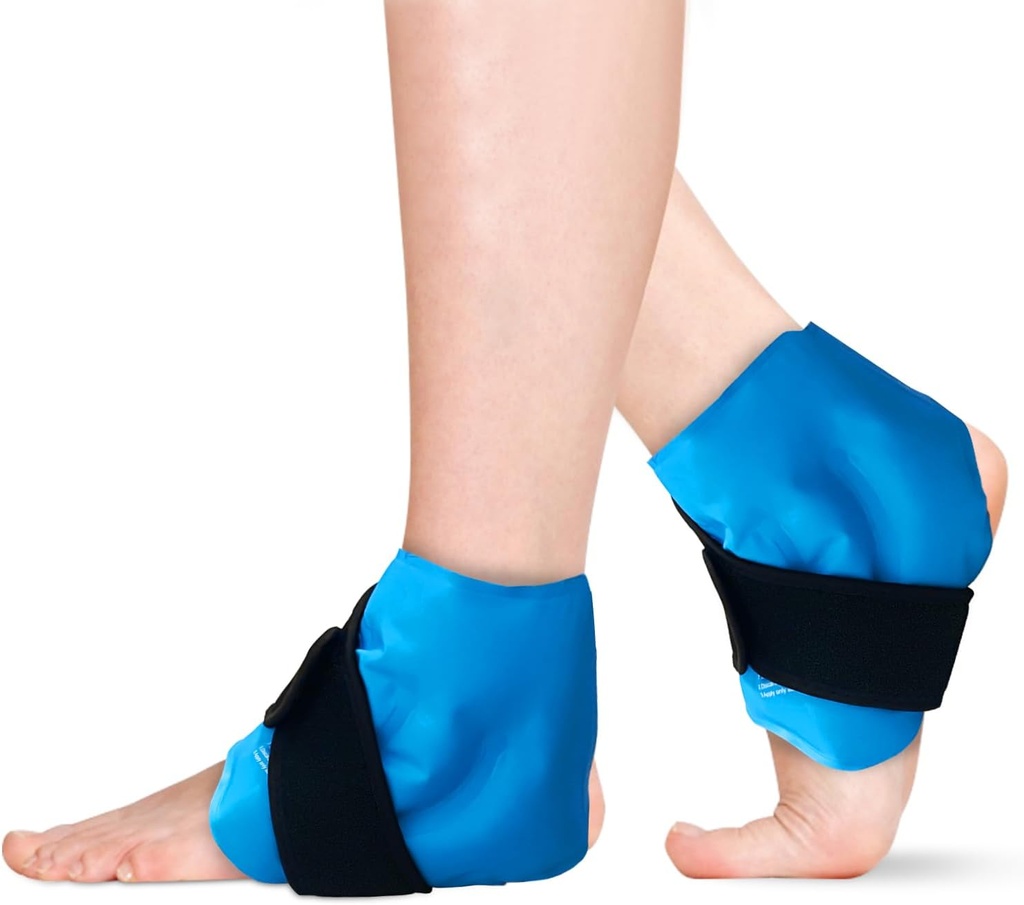 2 Paquet de glace Ankle pour gonfler, Paquet de glace Gel réutilisable pour les blessures Ankle, thérapie de compression froide pour soulager la douleur du pied, Achille Tendonite, Fasciite Plantar, Sprains