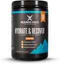 Athlète de la nature - Hydrate et Récupérer Récupérer la poudre d'hydratation liquide Mélange de boissons électrolytes - Récupérer plus rapidement avec des Bcaas - Poudre d'hydrate avec 1000mg de vitamine C - 30 Servir Tub (Arizona Peach)