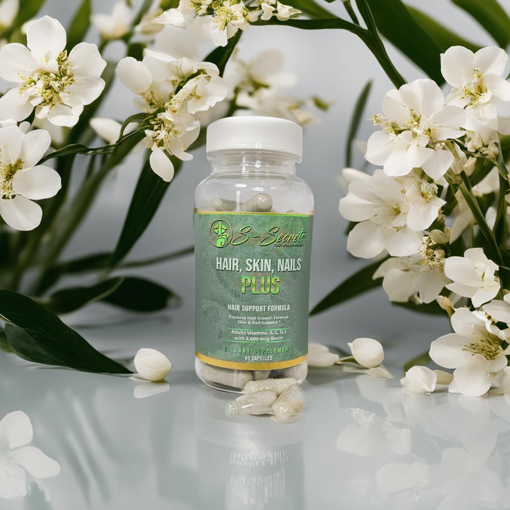 S-Secrets Vitamine pour cheveux, peau et ongles – Multivitamine non OGM pour cheveux, peau et ongles
