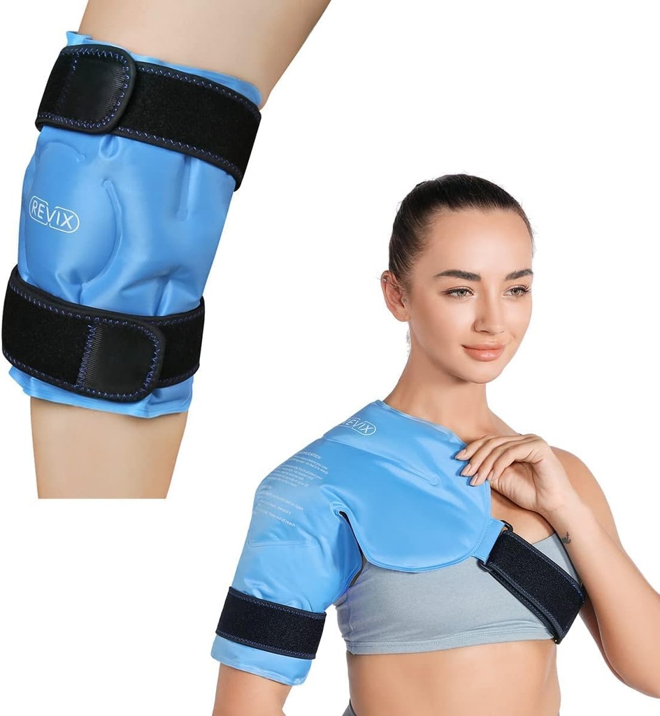 REFIX REFIX Ice Pack pour soulager la douleur au genou et bandoulière Ice Pack pour blessures réutilisables