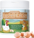 Poudre de coquille d'oeuf pour chiens et chats, supplément de calcium de coquille d'oeuf, excellent pour l'ostéoporose, les os de nourisse, soutient les articulations, les dents et la santé cardiaque(16 oz)