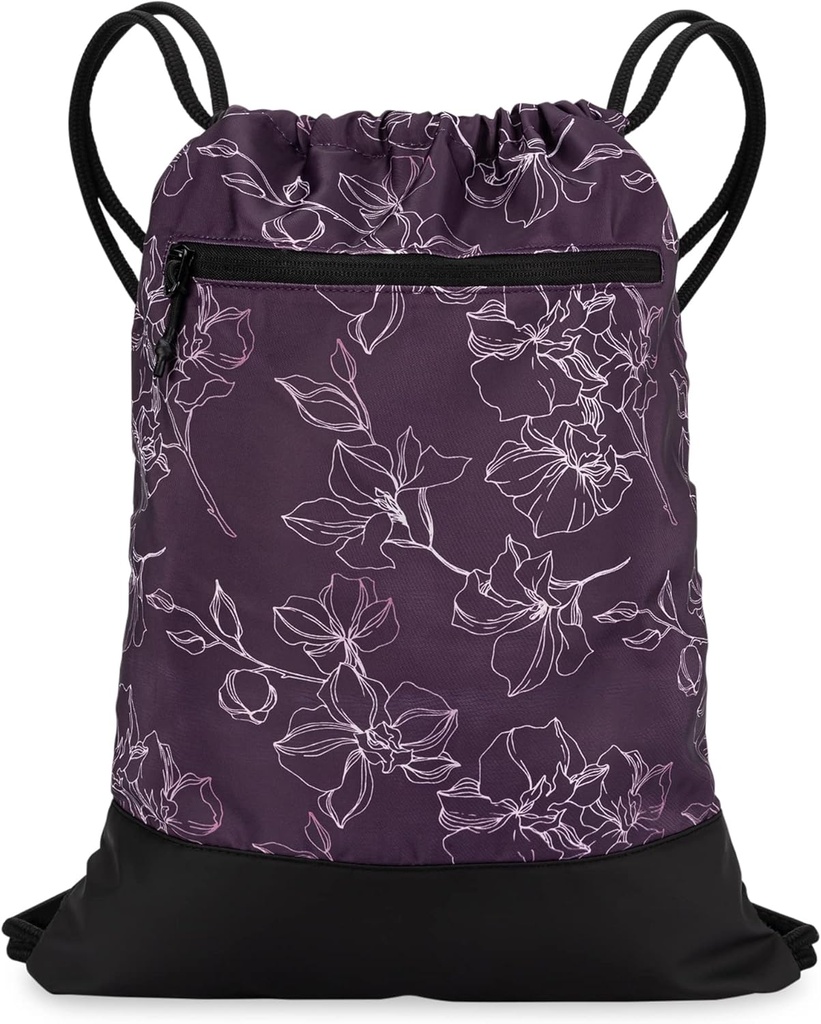 Sac de gymnastique pour les femmes Durable Gym Cinch sac à dos avec des dessins graphiques.