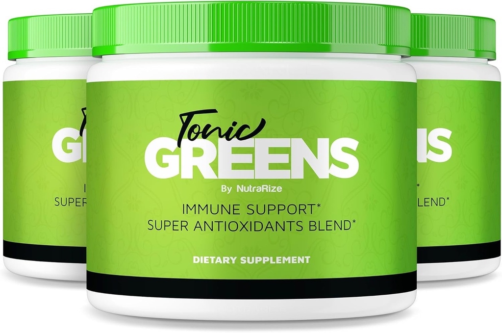 NutraRize (Pack de 3 Verts toniques, Supplément tout naturel dans un pot pour le soutien immunitaire, Delicious Way to Detox The Body, Powder for Health and Wellness Reviews (90 portions)