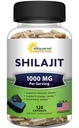 aSquared Nutrition Shilajit 1000mg - 120 Capsules - Supplément d'extrait de chilajit pur et pilules complexes en poudre - Naturel Humic & Fulvic Acid & Trace Minerals - Alternative à la résine et aux gouttes