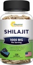 aSquared Nutrition Shilajit 1000mg - 120 Capsules - Supplément d'extrait de chilajit pur et pilules complexes en poudre - Naturel Humic & Fulvic Acid & Trace Minerals - Alternative à la résine et aux gouttes