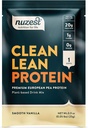 Nuzest - Poudre de protéines de pois - Protéines propres, Poudre de protéines végétales premium, Sans lait, Sans gluten, Sans OGM, Agit protéinique naturellement sucré, Vanille lisse, 1 portion, 0,9 oz