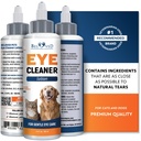 Tous les animaux de compagnie Lavage des yeux gouttes pour soulager les yeux roses, allergies Symptômes, infections et runny, yeux secs - Traitement sans douleur aide à prévenir les abrasions, les irritations et la conjonctivite