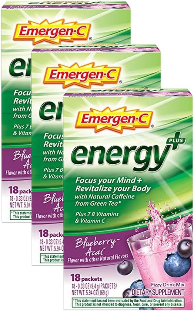 Supplément Emergen-C, 18 chiffres (paquet de 3)