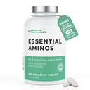 Acides aminés essentiels - 300 comprimés faciles à avaler / 60 portions - Tous les 9 acides aminés AEA avec tous les 3 BCAA's Plus 6 AAE supplémentaires pour construire et réparer le muscle, 5-10g par portion, haut à Leucine et végétalien
