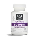 365 Valeur quotidienne, B Capacité complexe Hi avec support à base de plantes, 60 ct