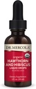 Dr. Mercola Organic Hawthorn et Hibiscus gouttes liquides suppléments alimentaires, 30 portions (30 gouttes), non OGM, sans gluten, sans soja, bio USDA