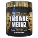 Insane Labz Insane Veinz Gold, Oxyde nitrique Poudre de pré-entraînement non stimulante, chargée d'hydromax, de nitrosigine, augmente la vasculaire et le flux sanguin, 30 Srvgs, punch fruit
