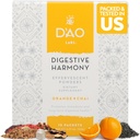 D'AO Labs Harmonie Digestive - Enzymes Digestives Biologiques - Herbes Traditionnelles Chinoises & Poudre de Chai - Arôme Orange-Chai - Préserver Harmony Décoction (Bao He Wan) - 15 portions individuelles