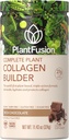 PlantFusion Poudre de collagène végétalien - Poudre de protéine de collagène végétale pour muscles et articulations, cheveux, peau et ongles - Keto, sans gluten, sans soja, sans lait, sans sucre, sans OGM - chocolat 11.43 oz
