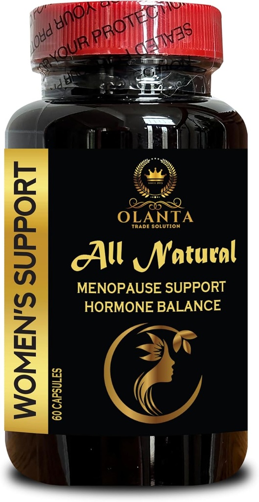 Suppléments de ménopause pour les femmes - Black Cohosh pour les flashs chauds de ménopause, Suppléments de ménopause pour les femmes, soutien Allégez les flashs chauds - 1 bouteille 60 capsules