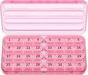 Zoksi Monthly Pill Organizer 1 fois par jour, 30 jours Pill Box Organizer Une fois par jour, un mois grand cas de pilule pour les voyages, 31 jours conteneur médical quotidien pour les vitamines, suppléments et médicaments (puits)