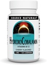 Source Naturelles HydroxoCobalamine, Vitamine B-12, 1 mg - 120 Lozanges aromatisées aux cerises