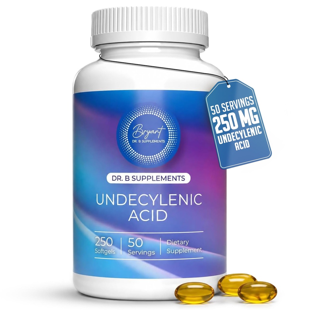 Acide non décylénique - 250 mg Anciennement SF722 Acide gras pour soutenir un équilibre sain de Gut et de Flore vaginale 250 Capsule SoftGel - 50 portions