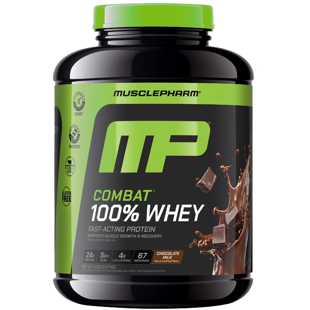 MusclePharm Muscle Pharm Combat 100% Whey - 5 lbs 2.27kg (Chocolate)