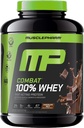 MusclePharm Combat 100% poudre de protéines de lactosérum, lait de chocolat, récupération rapide et gain musculaire avec lactosérum, poudre de protéines haute pour les femmes et les hommes, sans gluten, 5lb, 67 portions