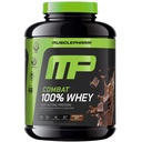 MusclePharm Combat 100% poudre de protéines de lactosérum, lait de chocolat, récupération rapide et gain musculaire avec lactosérum, poudre de protéines haute pour les femmes et les hommes, sans gluten, 5lb, 67 portions