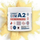 A2 Bovin Colostrum pour Gut Health, Bloating, Non-OGM, Grass Fed, premières 6 heures Colostrum poudre, soutien immunitaire, récupération musculaire, puissance cognitive accrue, non aromatisé, 50 portions