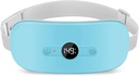 NOWWISH Plaque de chauffage pour les crampes d'époque soulagement de la douleur, portable sans fil électrique plaque de chauffage menstruelle rechargeable avec 6 niveaux de chaleur et 6 modes de massage, Cadeaux de Noël pour les femmes filles adolescentes, Bleu