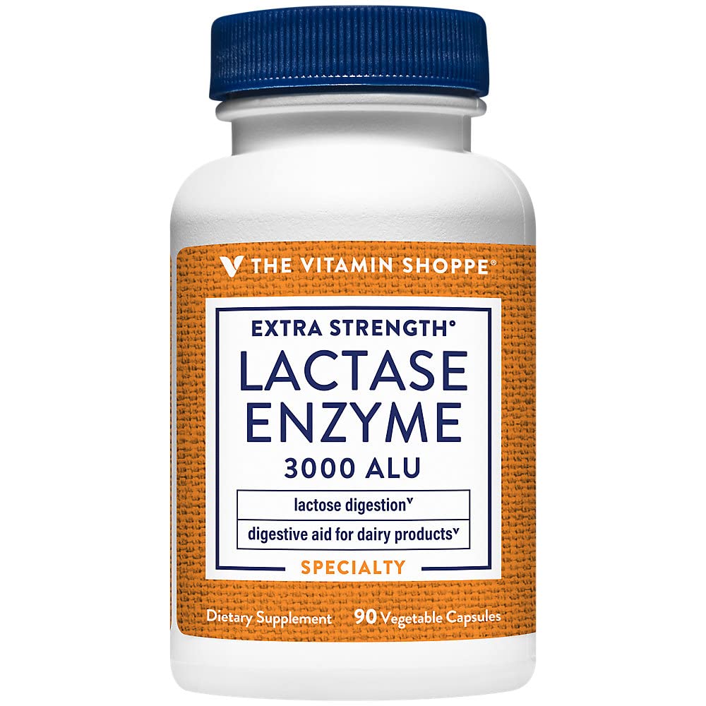 Enzyme extra-résistante de la lactase a" Aide digestive a" 3 000 ALU (90 capsules végétales)