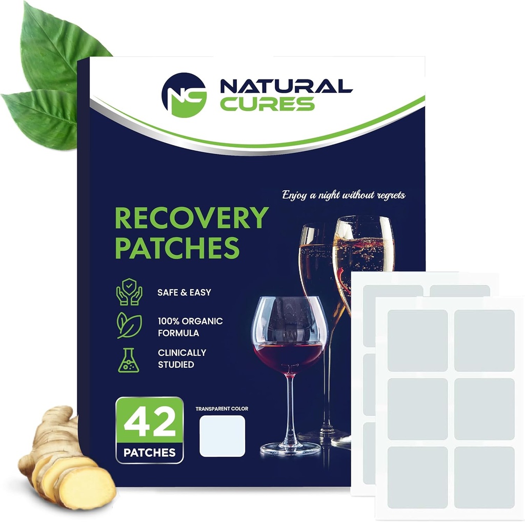 Party Recovery Patch - 42-Pack Patches - Wake Up Refreshed and Energized with Skin-Friendly Patch - Strong Adhesive for Secure Fit - Natural Ingredients for Quick Recovery (Transparent (42 Count))