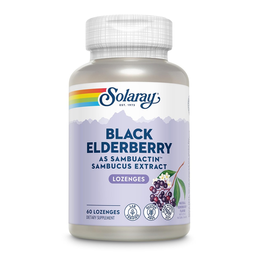 Solaray - Extrait d'aillier de Sambuactine, 60 Lozenges