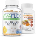 Terraform Nutrition Joint Relief Combo Pack – Vivaflex Plus Curcumin Turmeric avec Ginger – Meilleurs suppléments pour le soulagement des articulations et des genoux – 1 mois d'approvisionnement