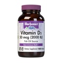 Bluebonnet Vitamine D3 2000 UI Capsules végétales, 100 Nombre (paquet de 1)