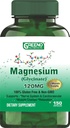 Magnésium (Glycinate) Supplément 120 MG, soutient le soulagement du stress, le sommeil, la santé cardiaque, les nerfs, les muscles, le métabolisme, 150 capsules (5 mois d'approvisionnement)