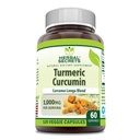 Secrets à base de plantes Curcumine curcumine supplément de 1000 Mg par service de 120 capsules de légumes Mélange de poudre de curcuma et d'extrait de curcuma non-OGM