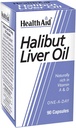 Huile de foie de Halibut HealthAid - 90 capsules