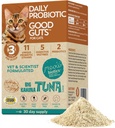 Meowbiotics Bonnes guttes pour chats poudre probiotique, 11 souches probiotiques, 2 prébiotiques, 5 enzymes digestives pour le soutien digestif, thon, probiotiques pour chats, intérieur et extérieur (30 jours)