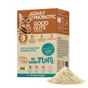 Meowbiotics Bonnes guttes pour chats poudre probiotique, 11 souches probiotiques, 2 prébiotiques, 5 enzymes digestives pour le soutien digestif, thon, probiotiques pour chats, intérieur et extérieur (30 jours)
